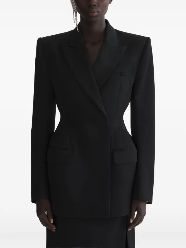Mugler Hourglass Blazer in Black
