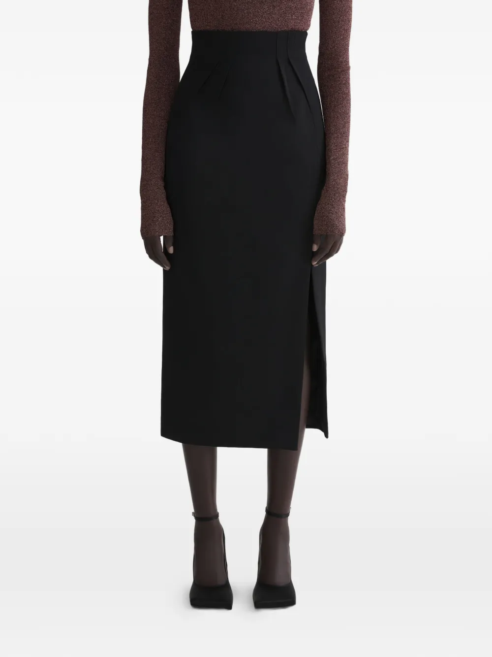 Mugler Rock mit Schlitz - Schwarz