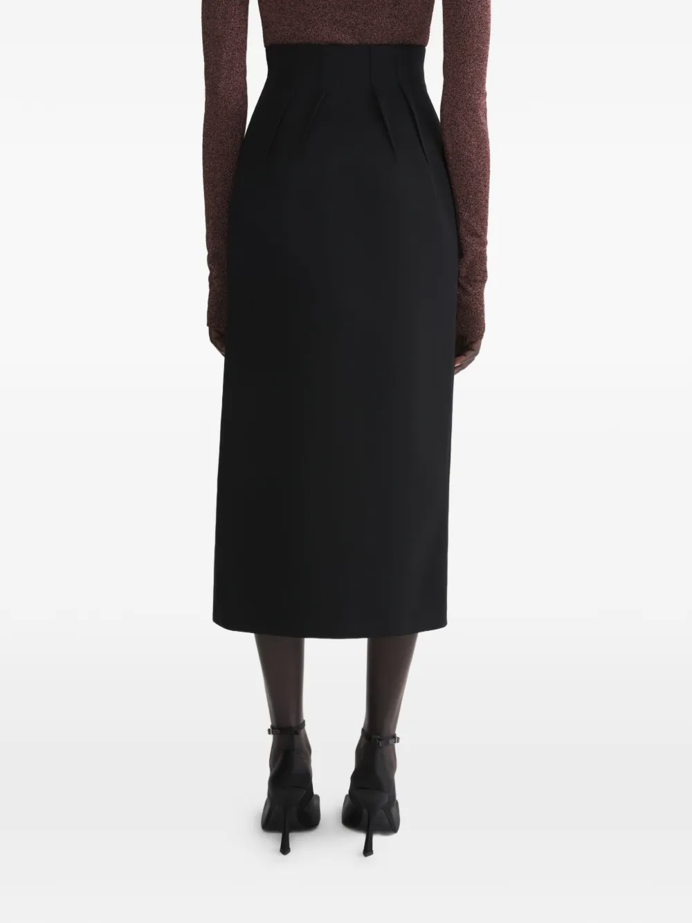 Mugler Rok met split Zwart