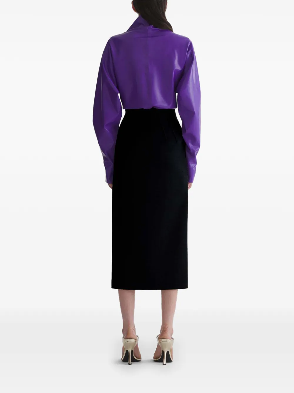 Mugler Rok met split Zwart