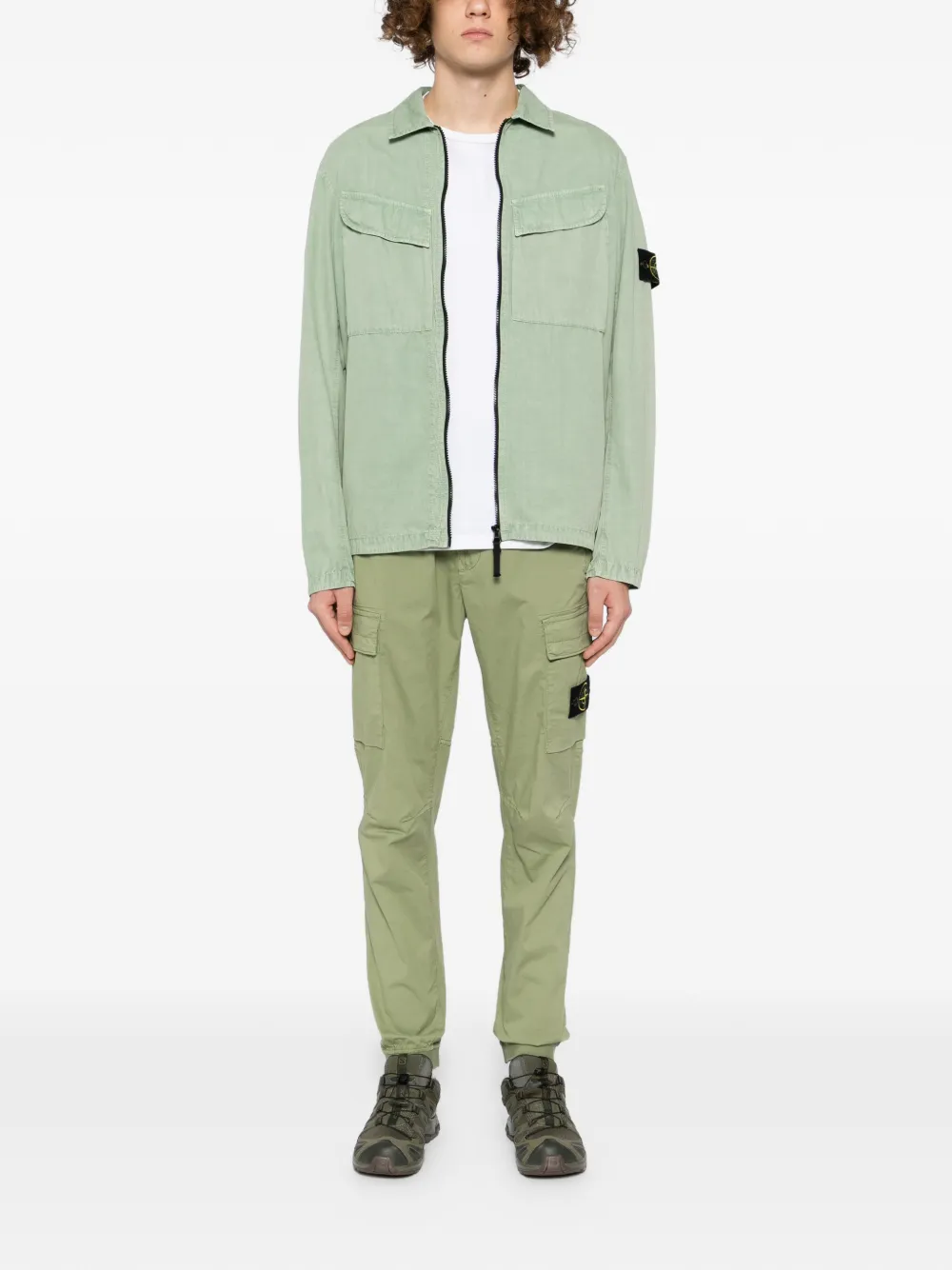Stone Island Pantalone tapered track pants - Groen