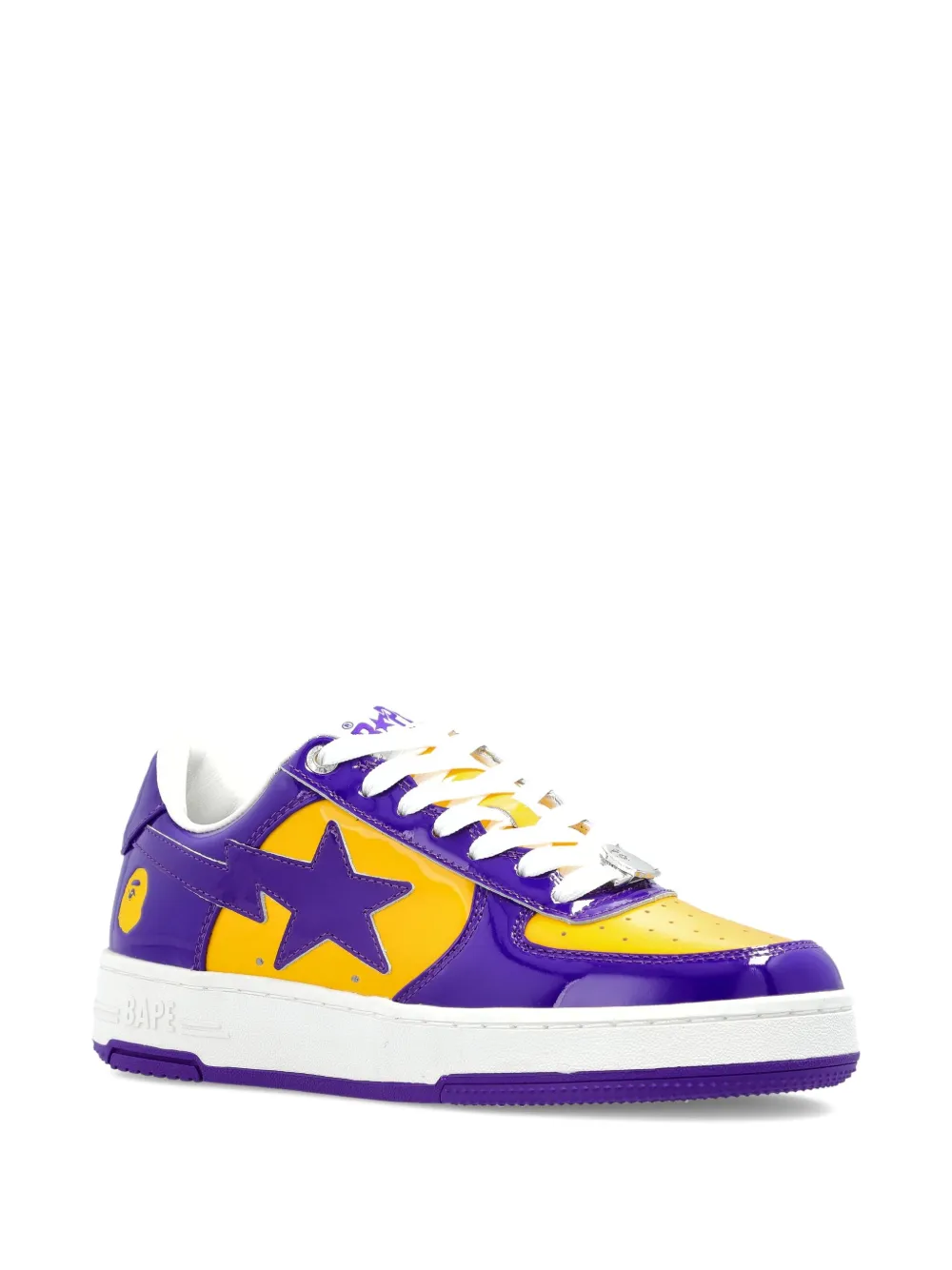 A BATHING APE Bape Sta panelled sneakers - Paars