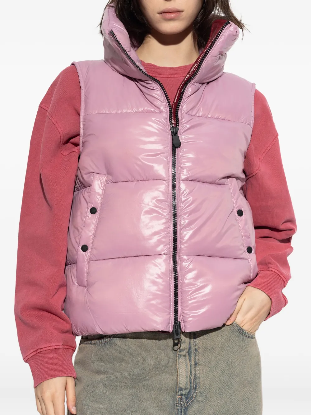 Save The Duck Ama jack met trechterhals Roze