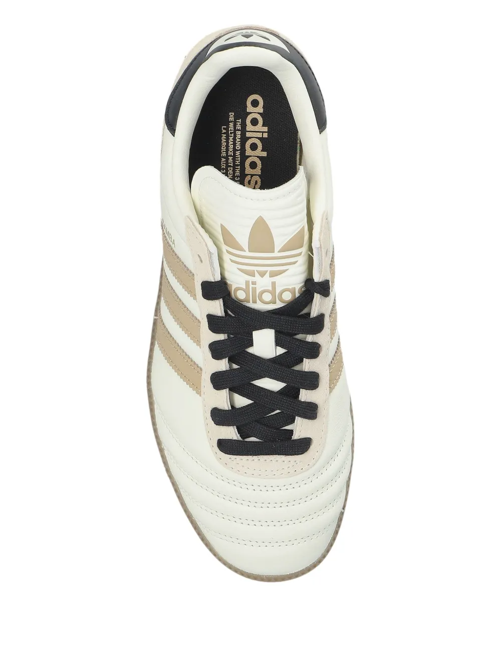 adidas Samba gestreepte leren sneakers Beige