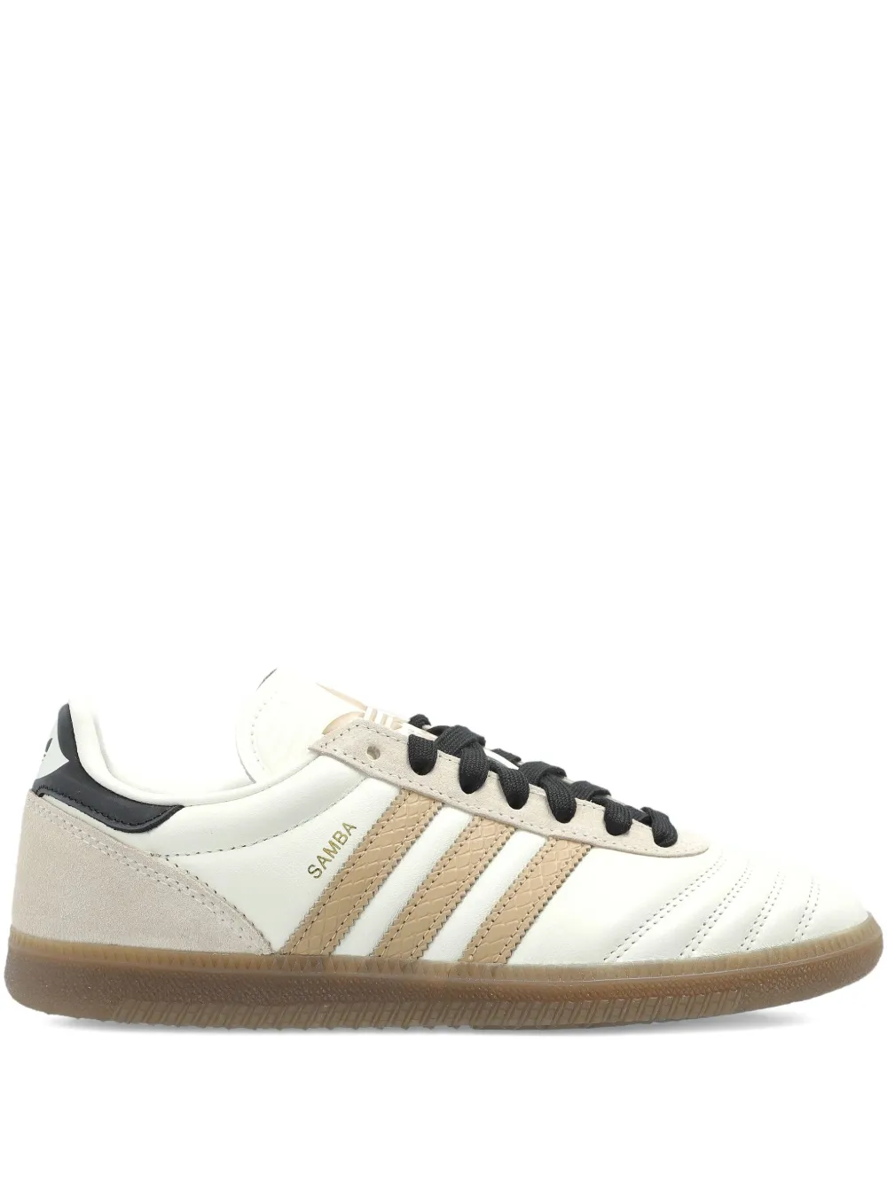 adidas Samba gestreepte leren sneakers Beige