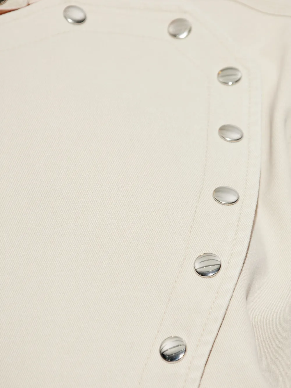 ISABEL MARANT Timea jack met knopen en ceintuur Beige