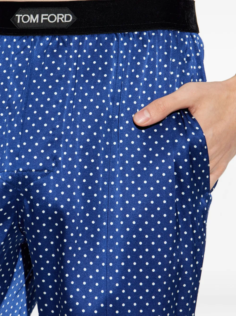 TOM FORD Pyjama met stippen Blauw