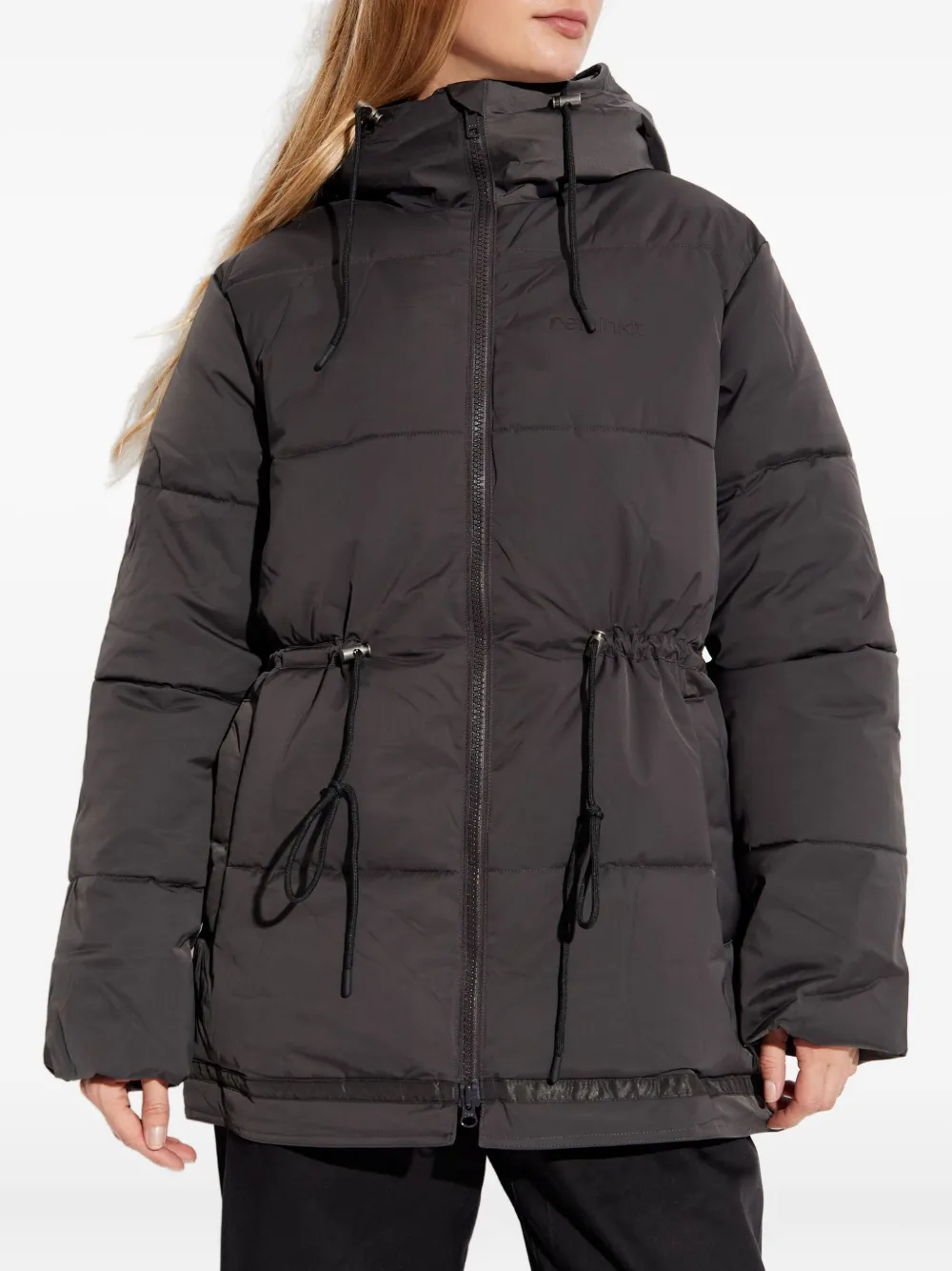 Rethinkit Studios Logo-print Padded Jacket In Gray