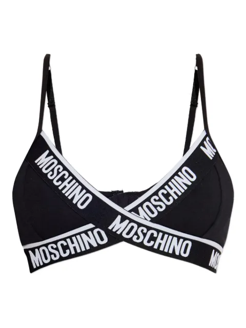 Moschino brasier con franja del logo