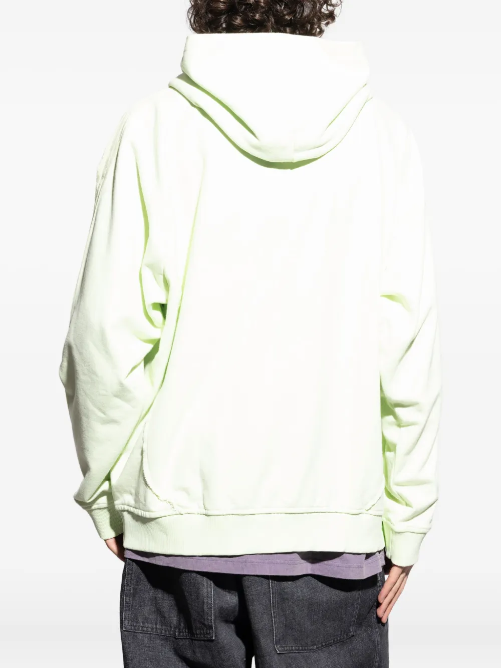 adidas Essencial 3-Stripes fleece hoodie Groen