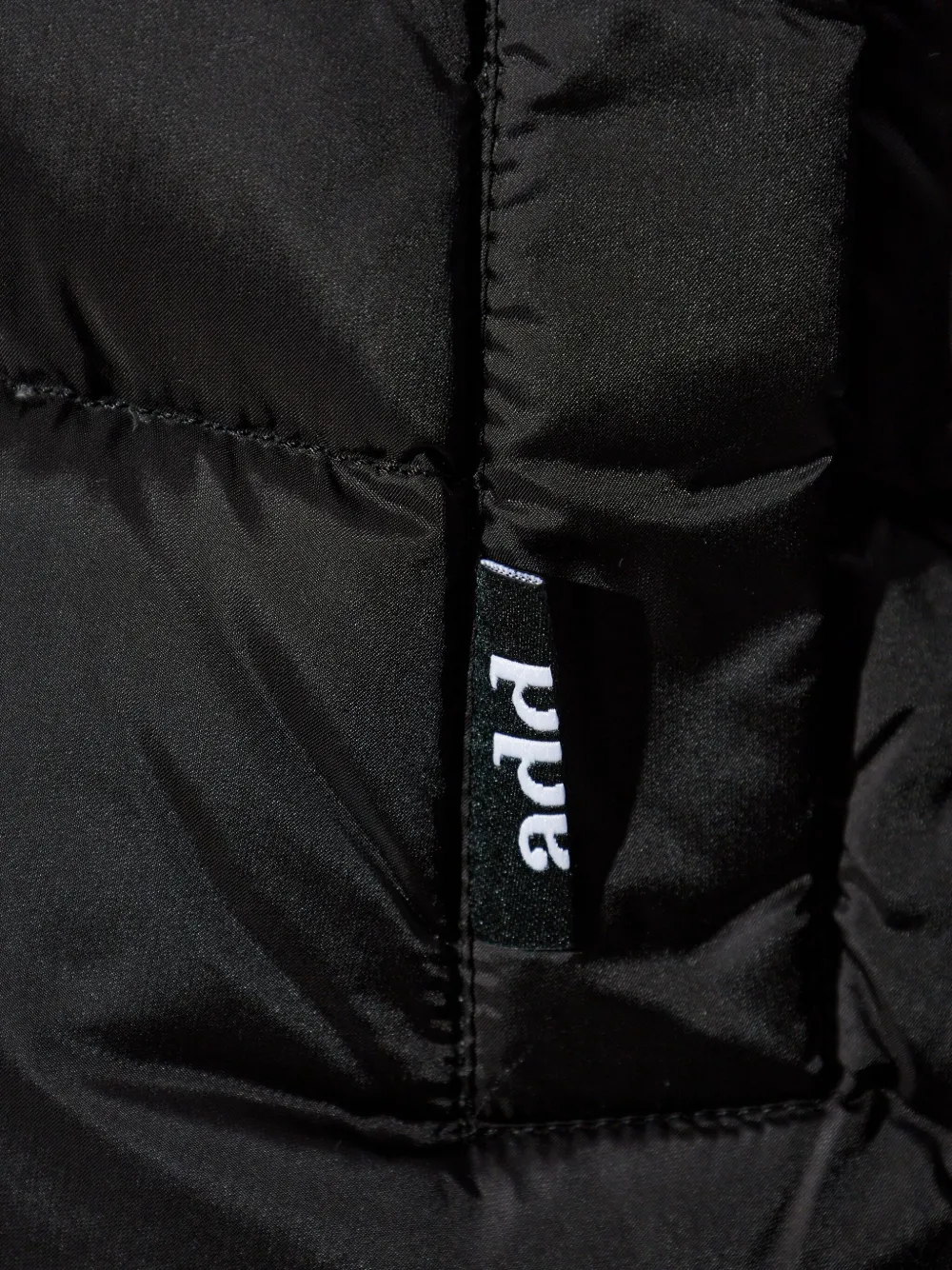 Add Funnel-neck Zip-fastening Puffer Jacket In Black
