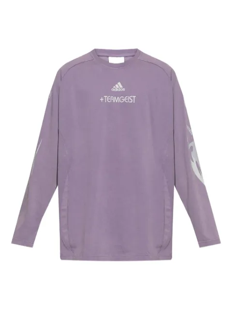 adidas long-sleeve graphic-print T-shirt