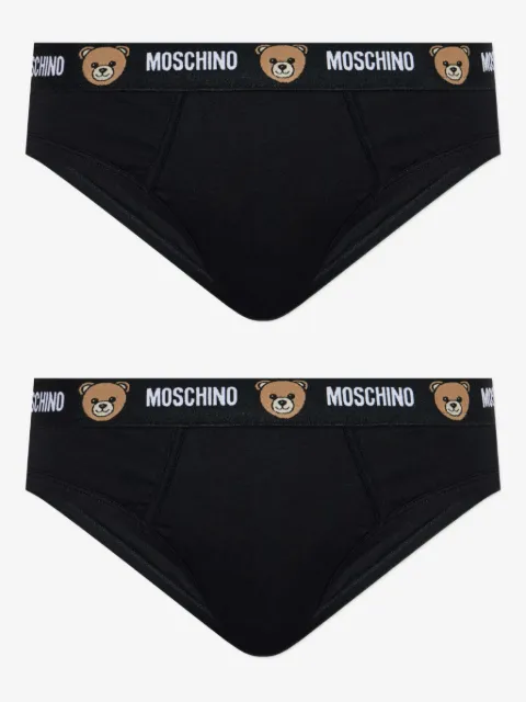 Moschino logo-waistband briefs (pack of two)