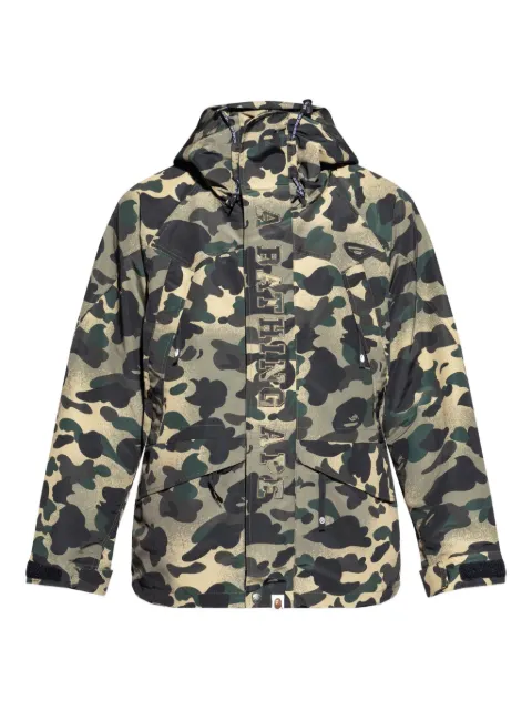 A BATHING APE® camouflage hooded jacket