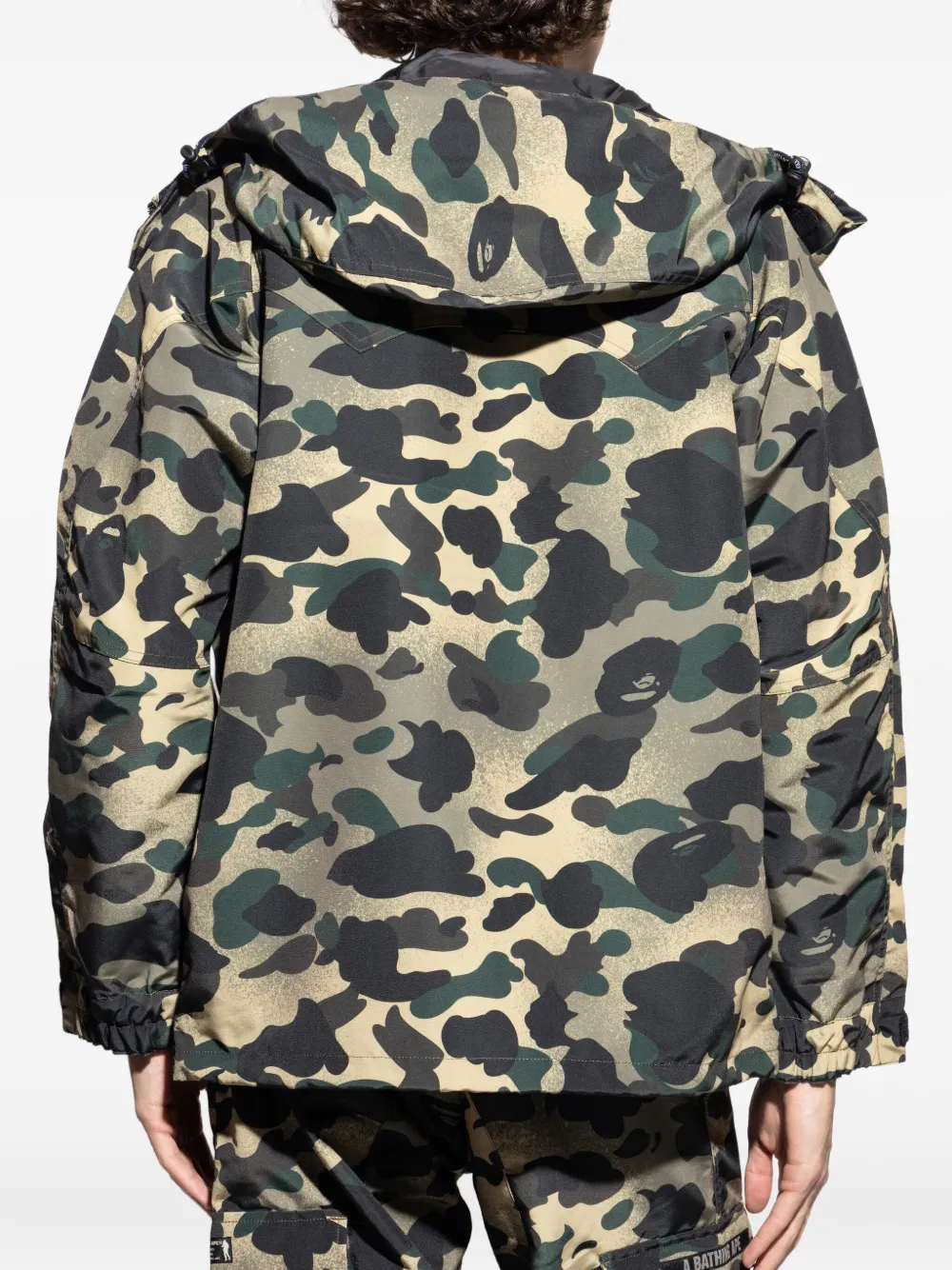 A BATHING APE Jack met camouflageprint Groen