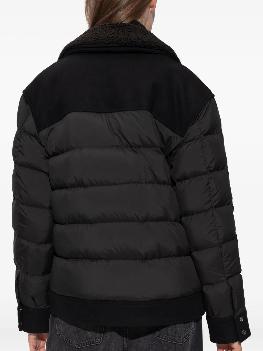 Add Shearling Panelled Jacket In Black