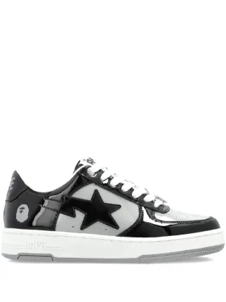 A BATHING APE® Bape Sta Panelled Sneakers | Black | FARFETCH RO