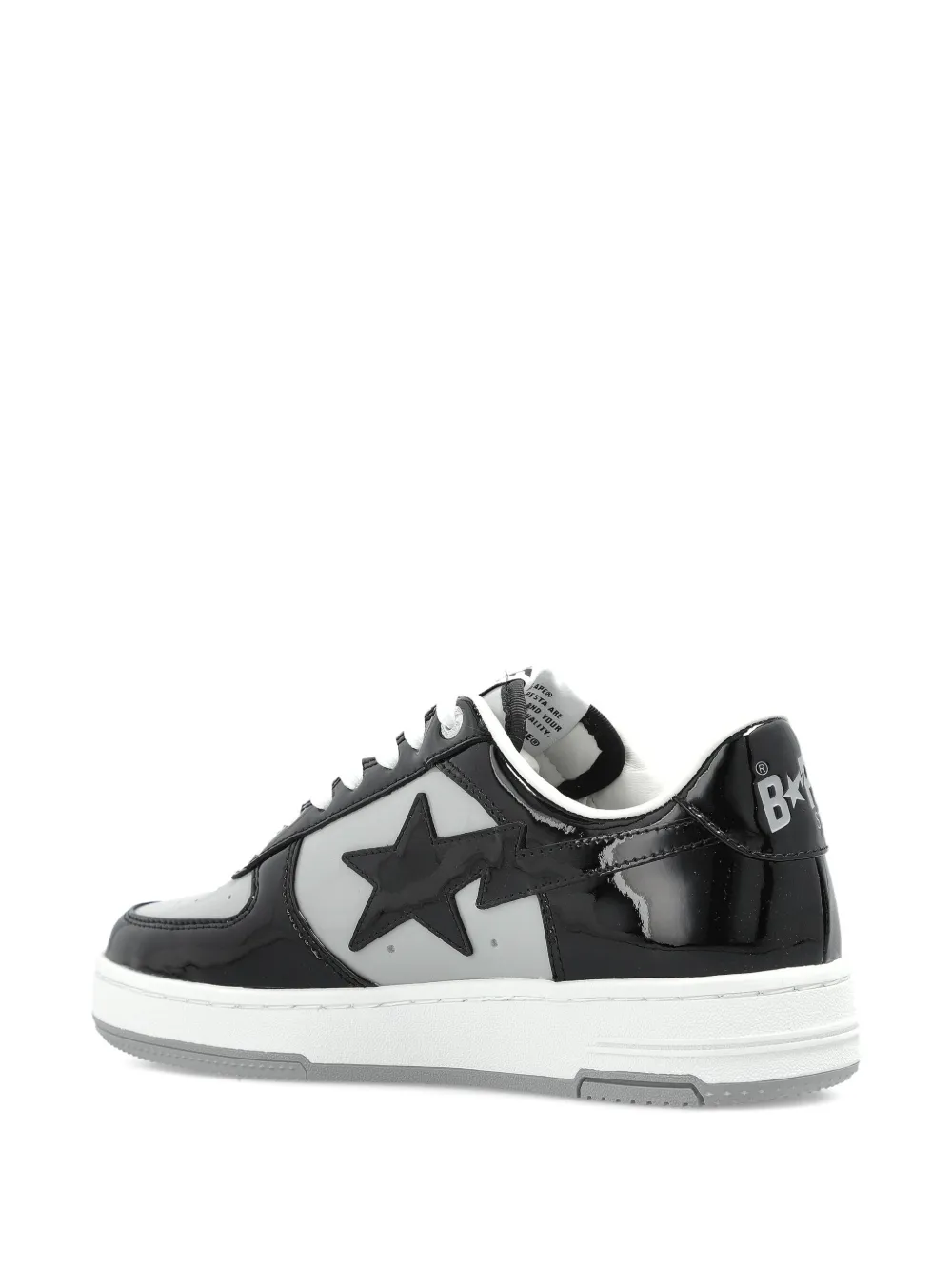 A Bathing Ape Bape Sta Panelled Sneakers In Black