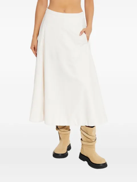 Add side-pocket midi skirt