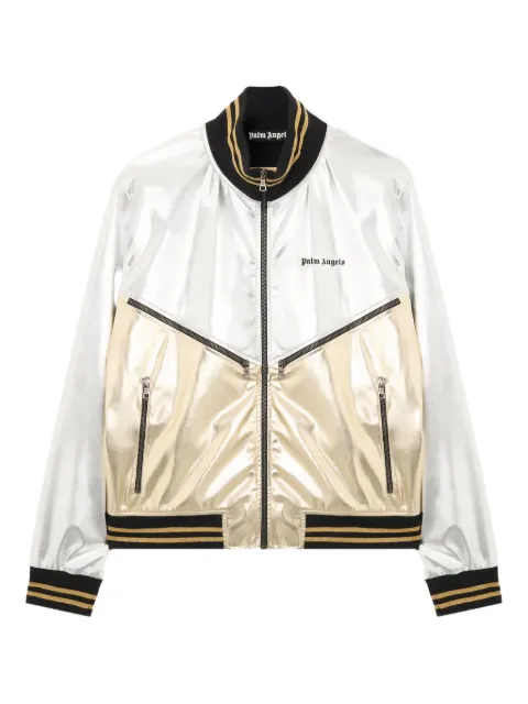 Palm Angels laminated coated track jacket