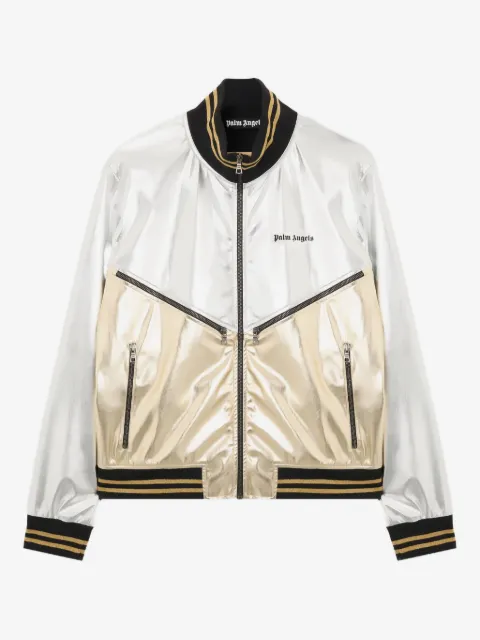 Palm Angels laminated coated track jacket