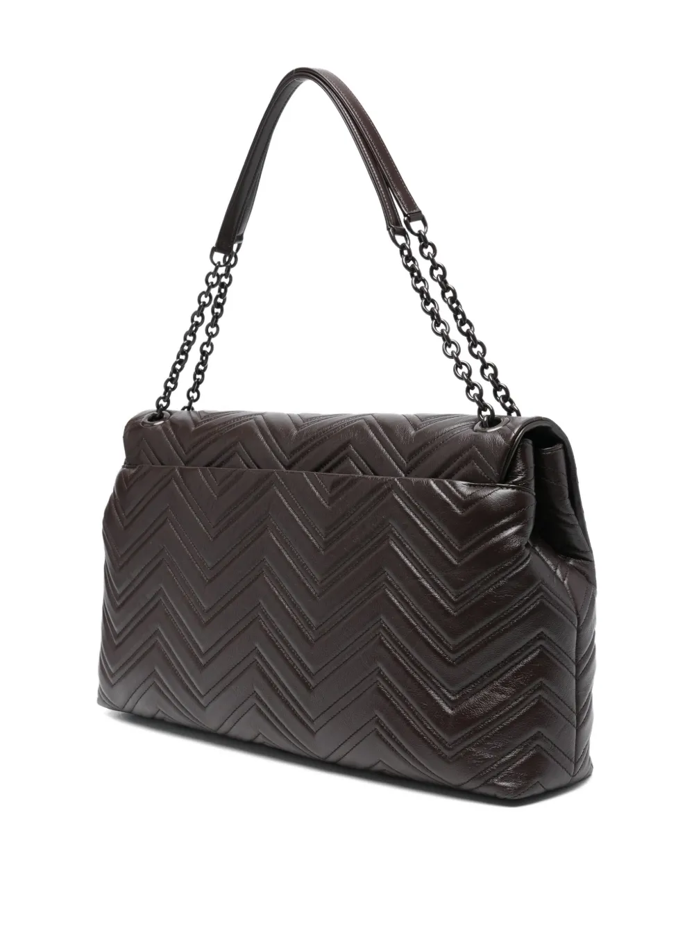 Gucci Gg Marmont Large Shoulder Bag In Brown