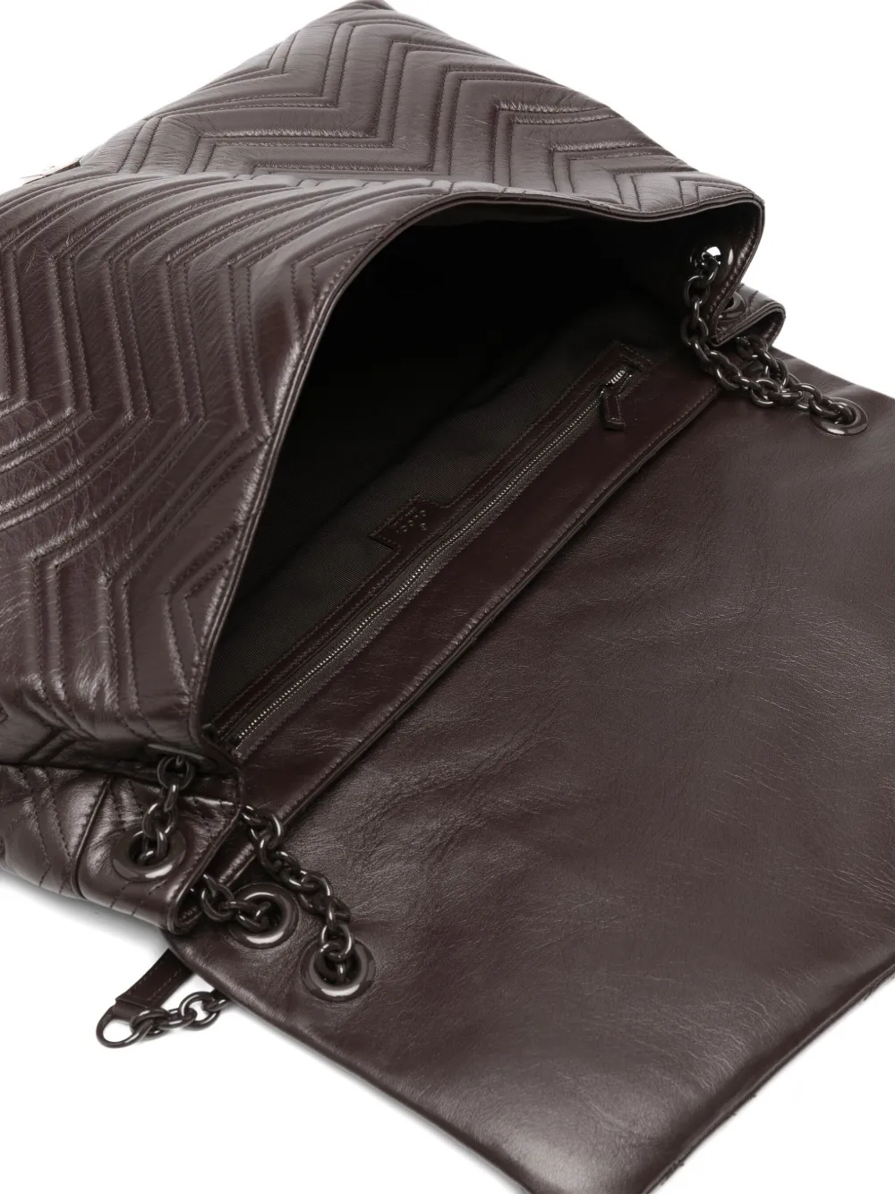 Gucci Gg Marmont Large Shoulder Bag In Brown