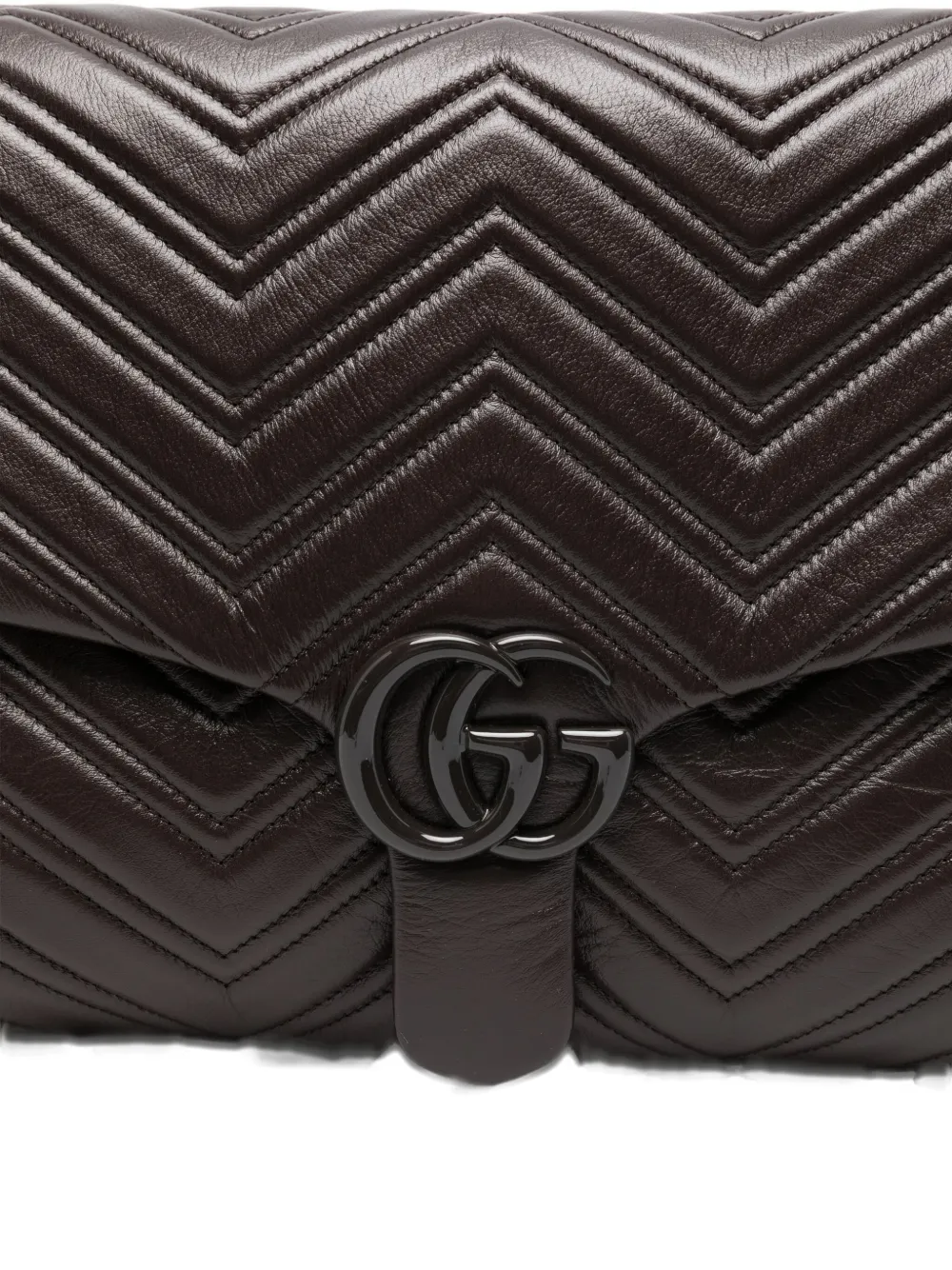 Gucci Gg Marmont Large Shoulder Bag In Brown
