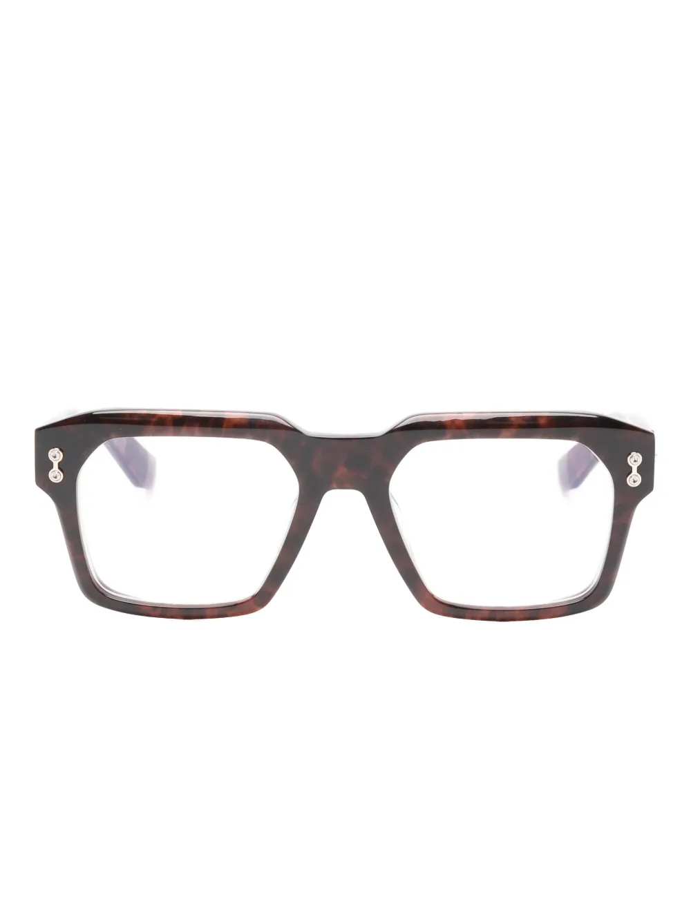 Akoni Pegasus square-frame glasses | Brown | Image 1