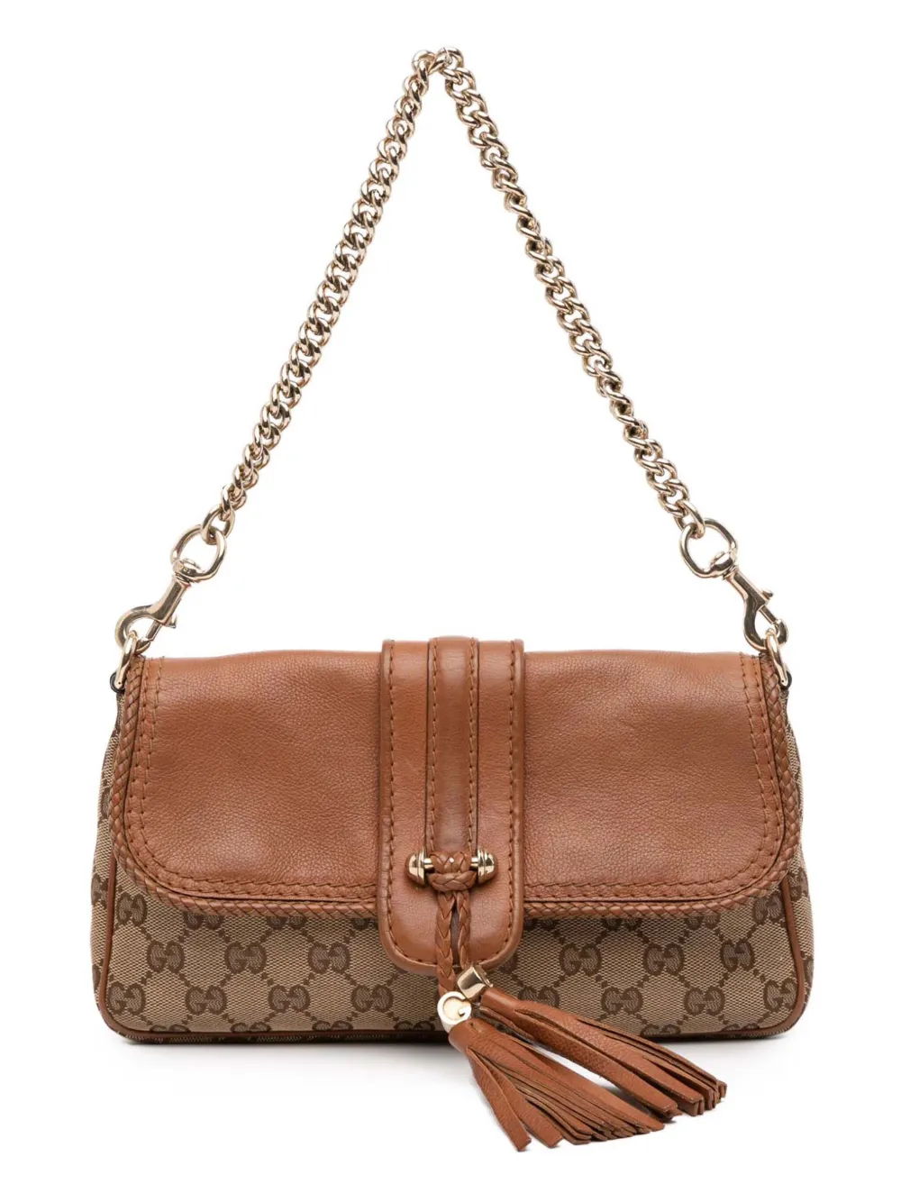 Gucci Pre-Owned 2016-2025 GGキャンバス マラケシュ ショルダーバッグ - ブラウン