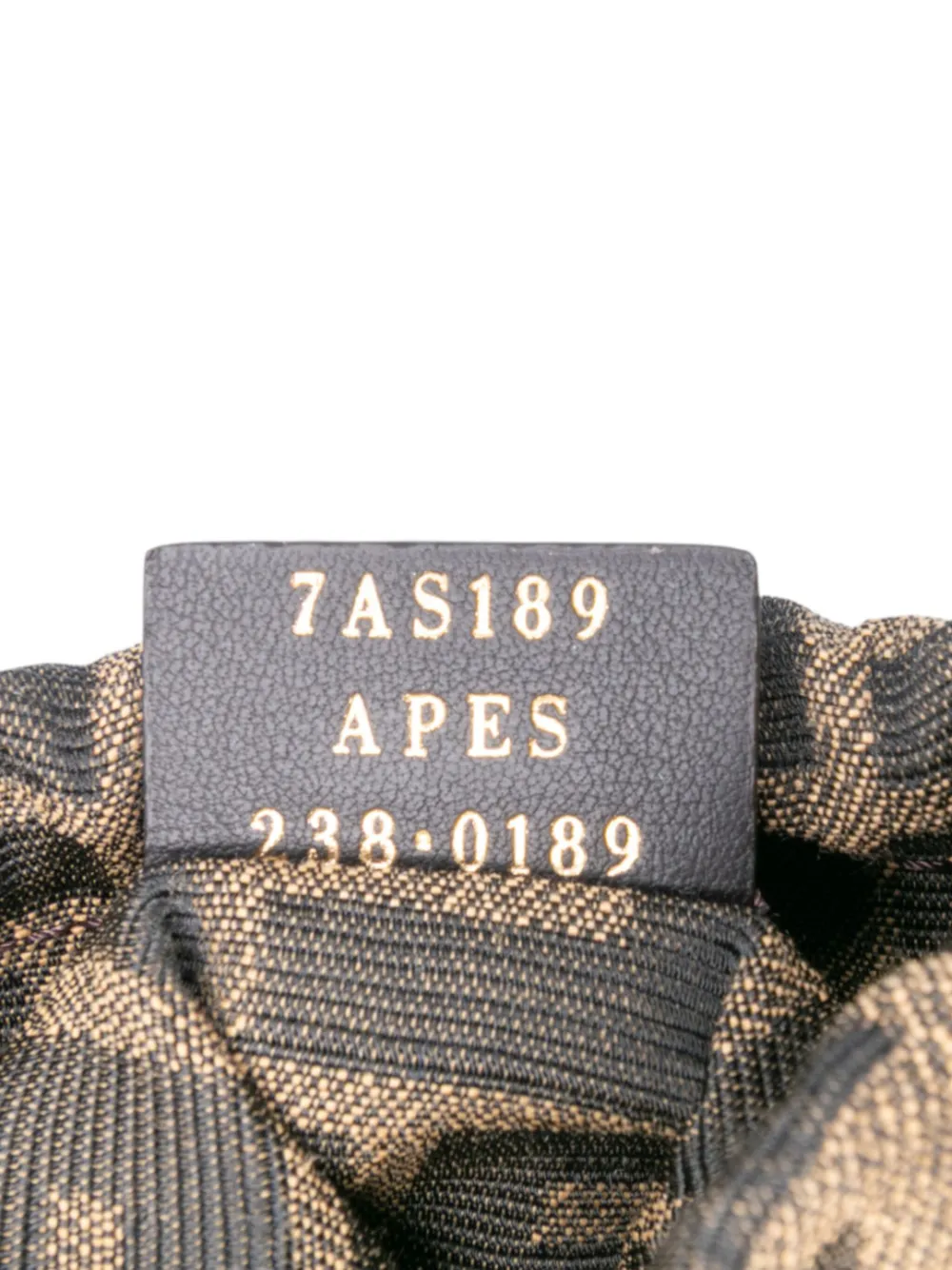 Pre-owned Fendi 2018-2025 Nano Zucca Canvas And Leather Step Out Bag Bucket Bag In Brown