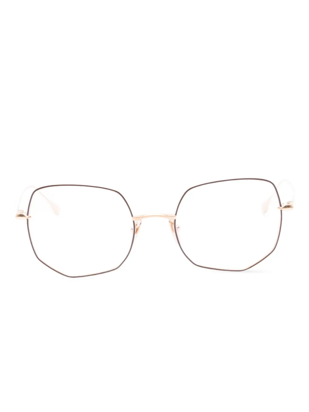 Dita Eyewear lunettes de vue Marea à monture géométrique | marron | Image 1