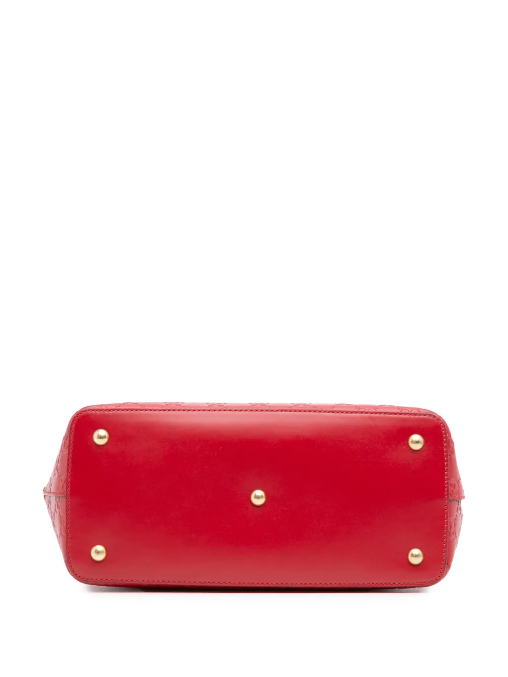 Pre-owned Gucci 2016-2025 Ssima Linea A Fold Over Satchel In Red