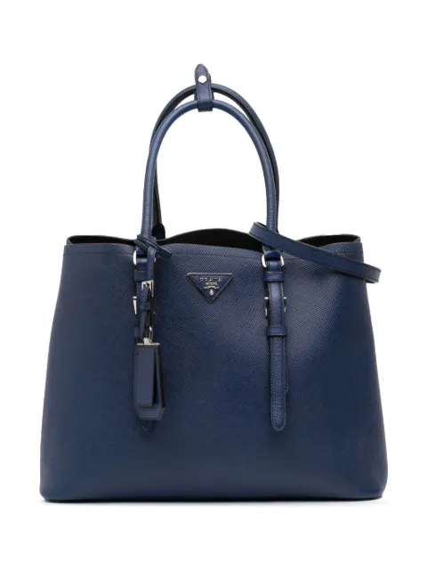 Prada Pre-Owned 2000-2025 Large Saffiano Cuir Double satchel