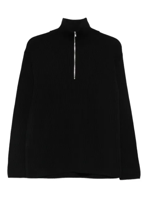 Batoner Japan zip ribbed sweater