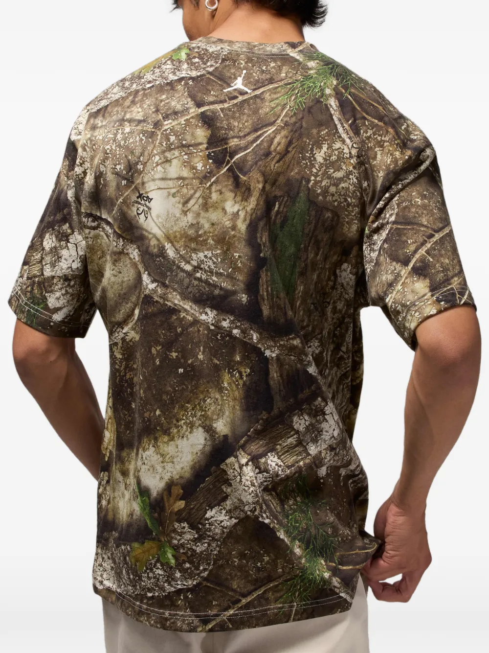 Jordan T-shirt met logodetail Bruin