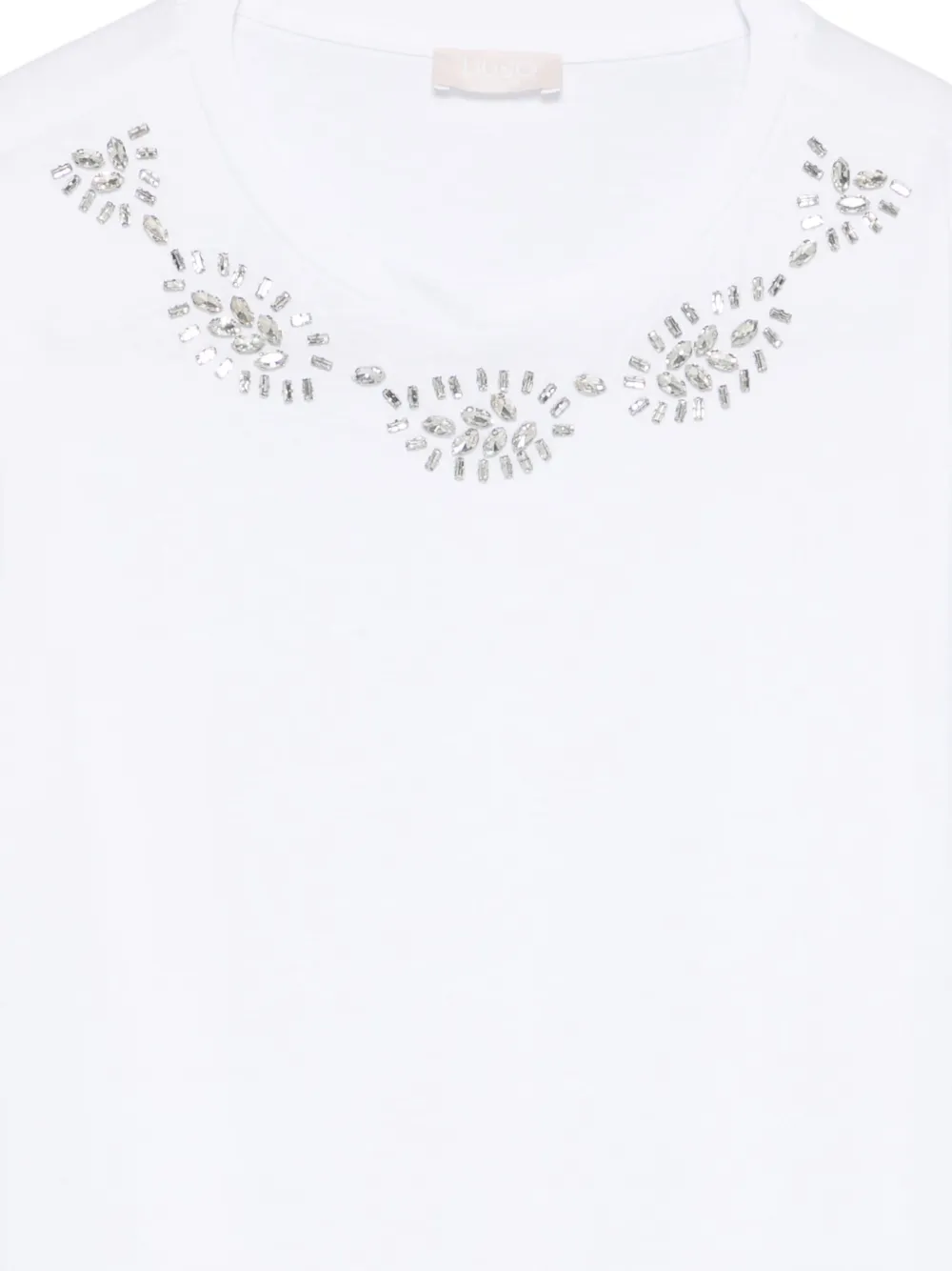 LIU JO Verfraaid T-shirt Wit