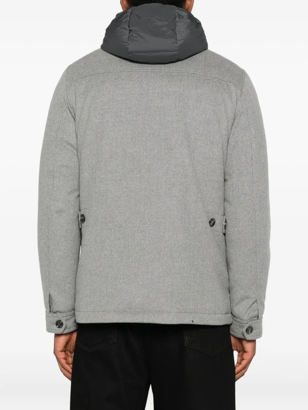 Moorer Long Sleeve Jacket In Gray