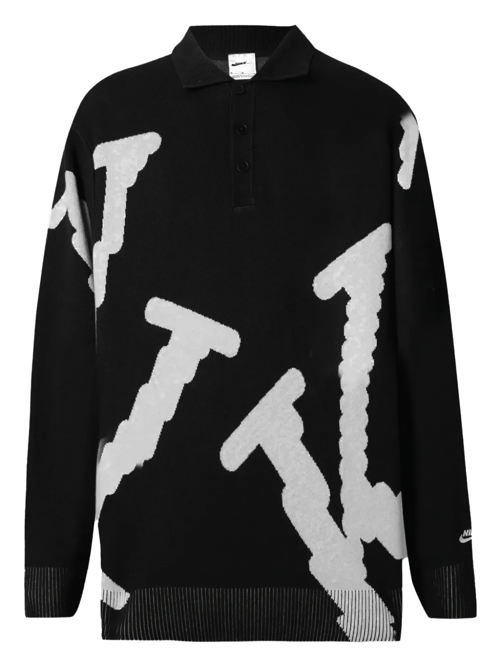 Nike suéter con cuello tipo polo | negro | Image 1