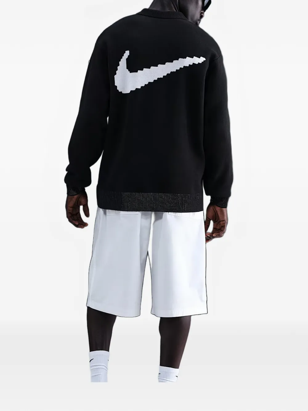 Nike polo-collar sweater - Zwart