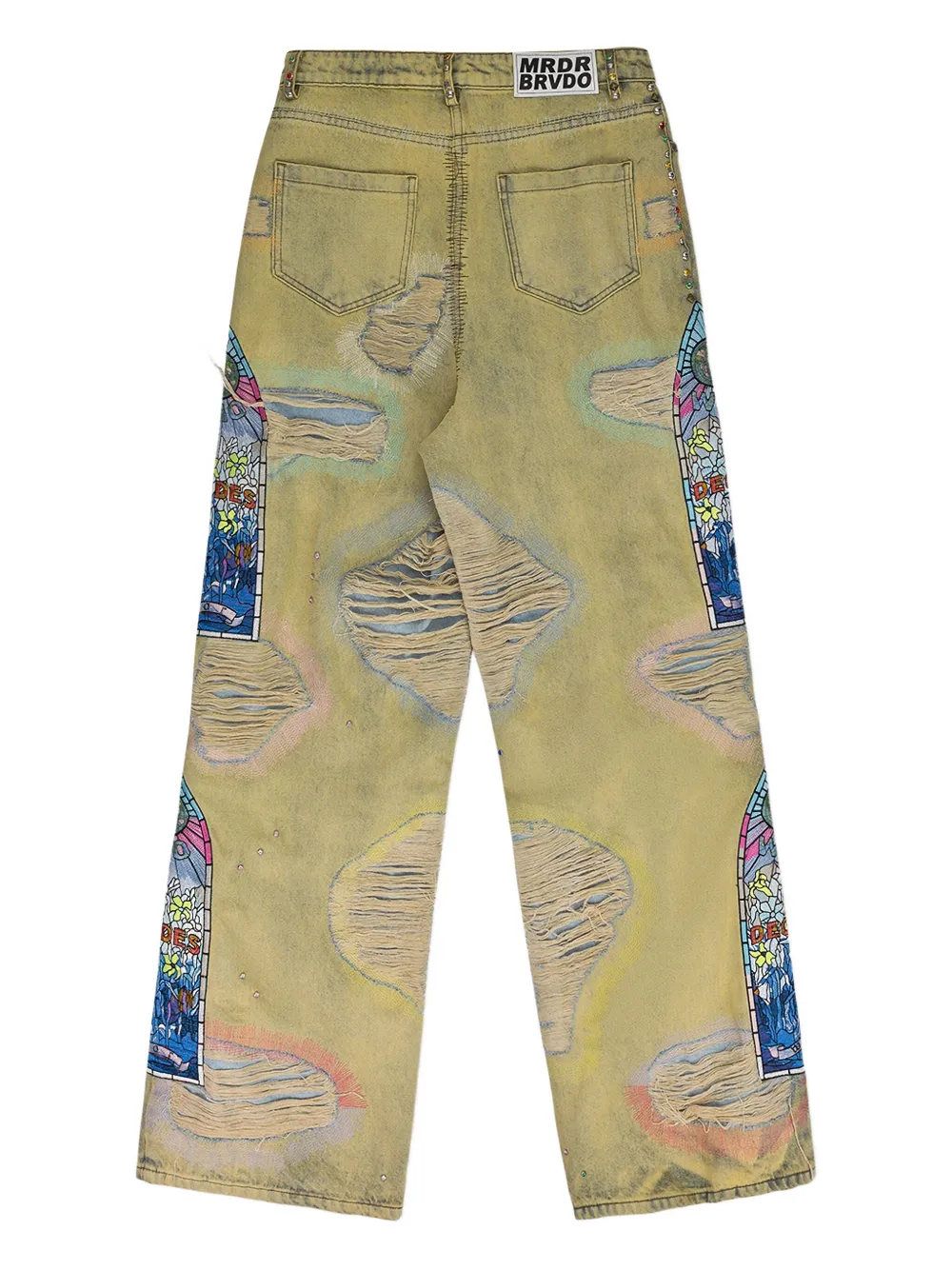 Who Decides War Distressed Jeans In Multi