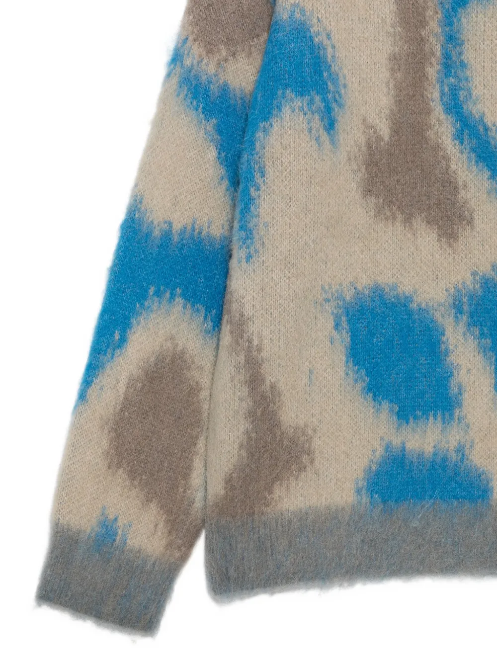 Calvin Klein Patterned Crew-neck Sweater In Multi