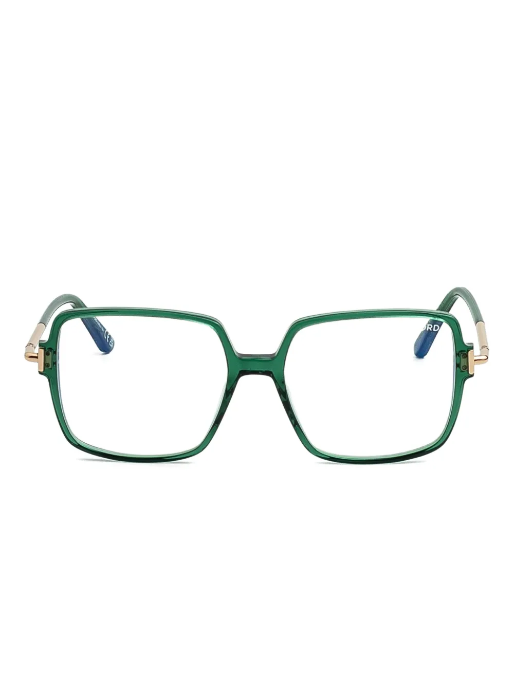 Tom Ford Square-frame Glasses In Green