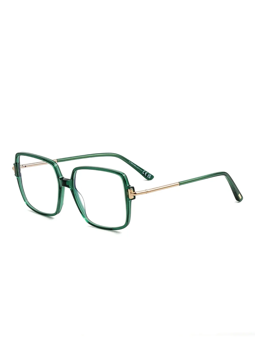 Tom Ford Square-frame Glasses In Green