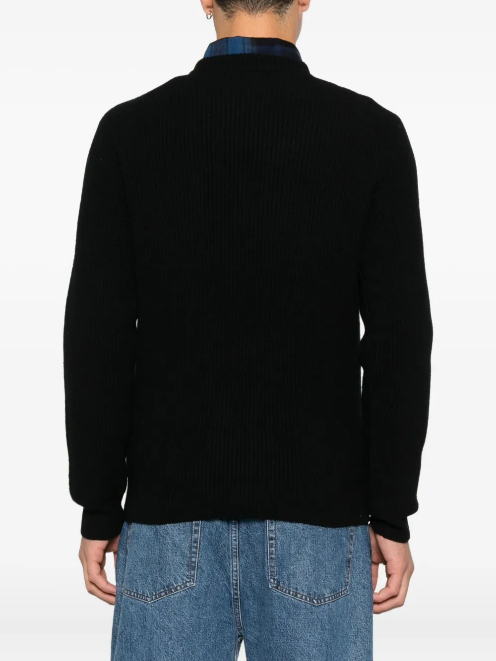 Mc2 Saint Barth Wool Sweater In Black