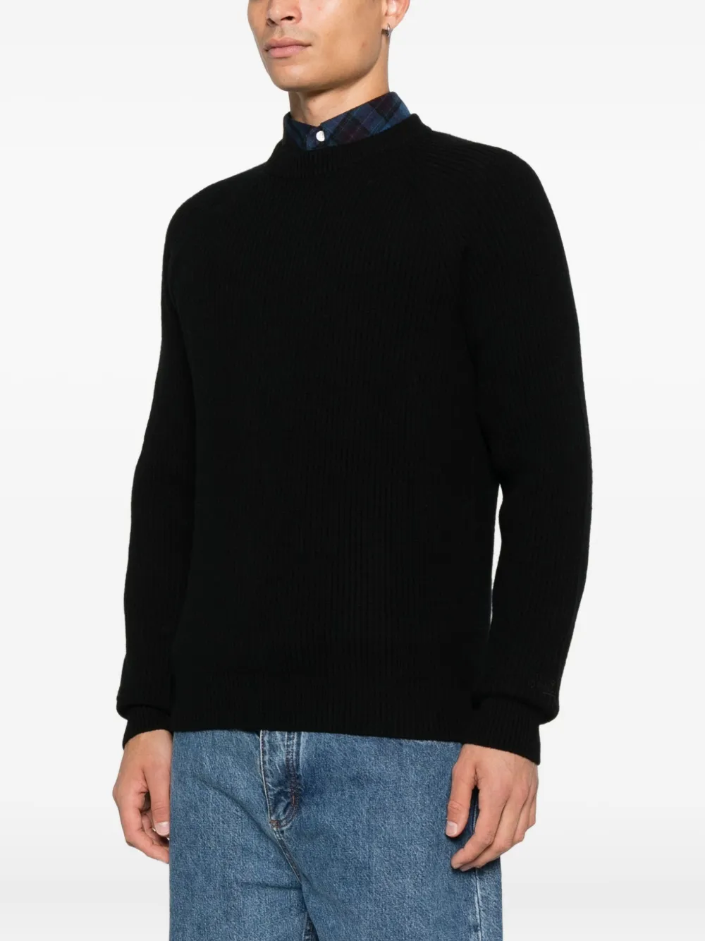 Mc2 Saint Barth Wool Sweater In Black