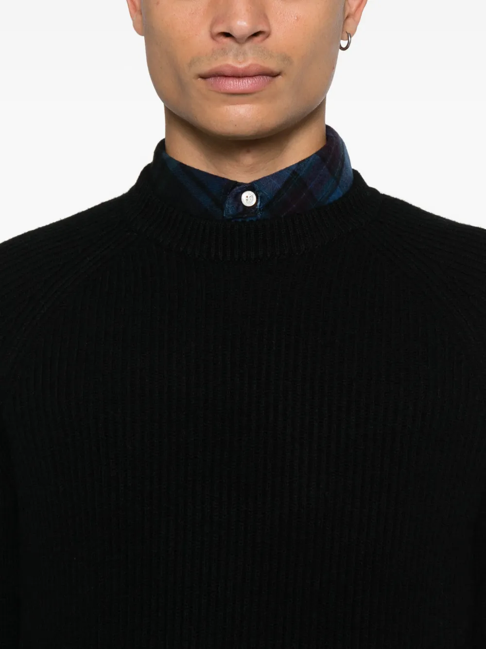 Mc2 Saint Barth Wool Sweater In Black