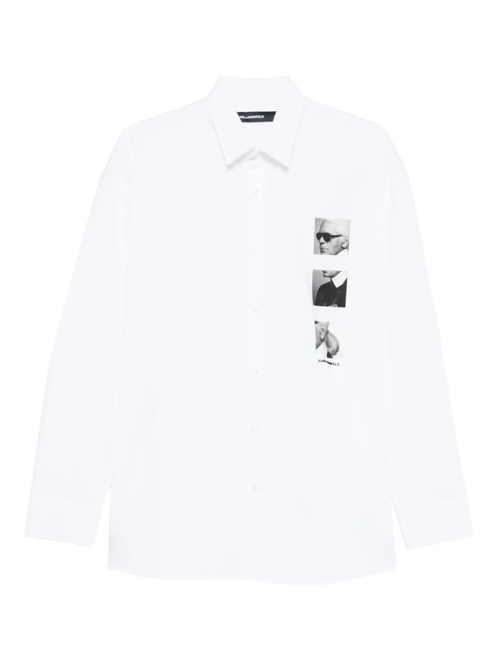 Karl Lagerfeld Jeans photograph-print shirt - Bianco