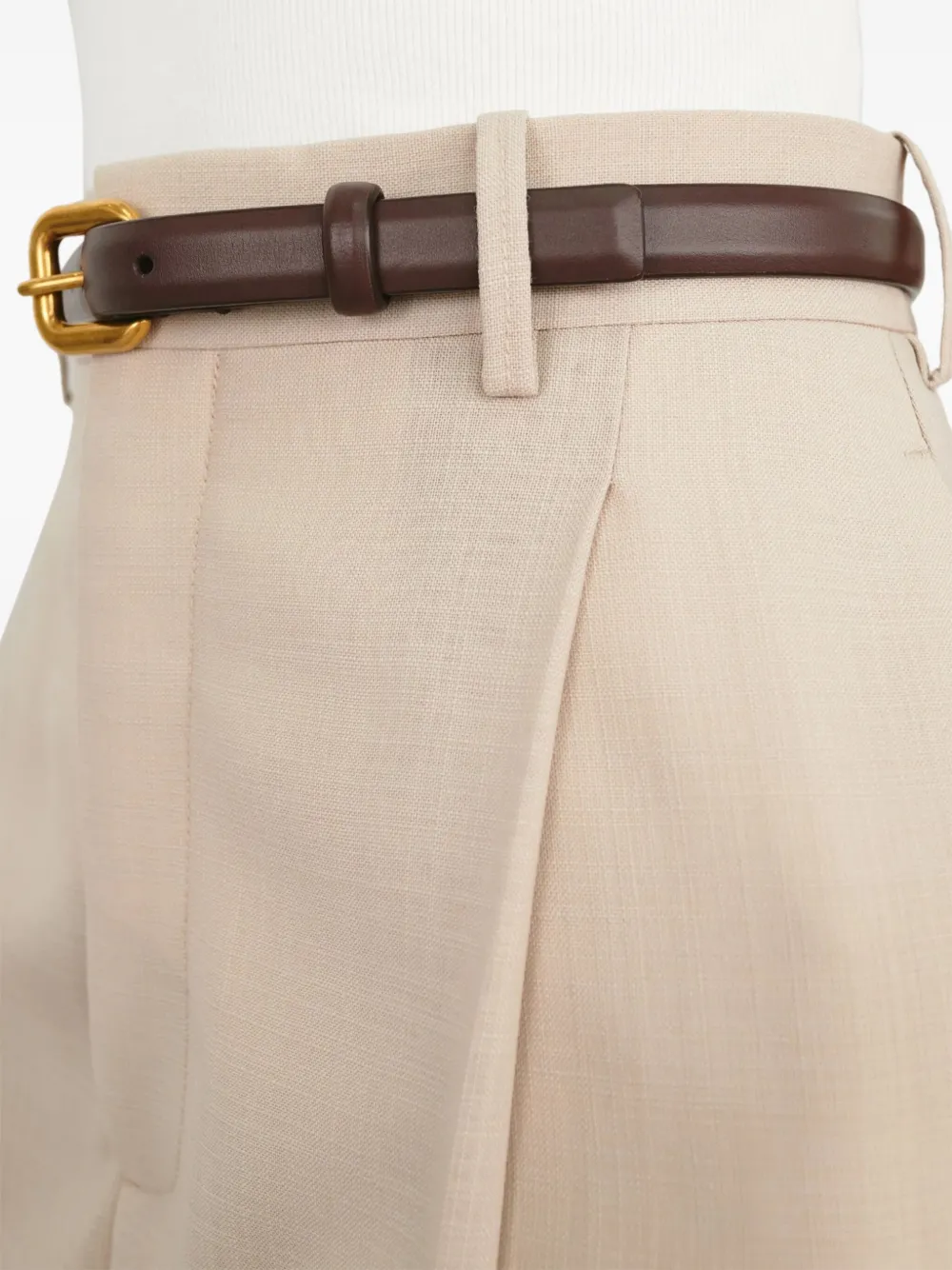 WARDROBE.NYC RHW leren gespriem Bruin