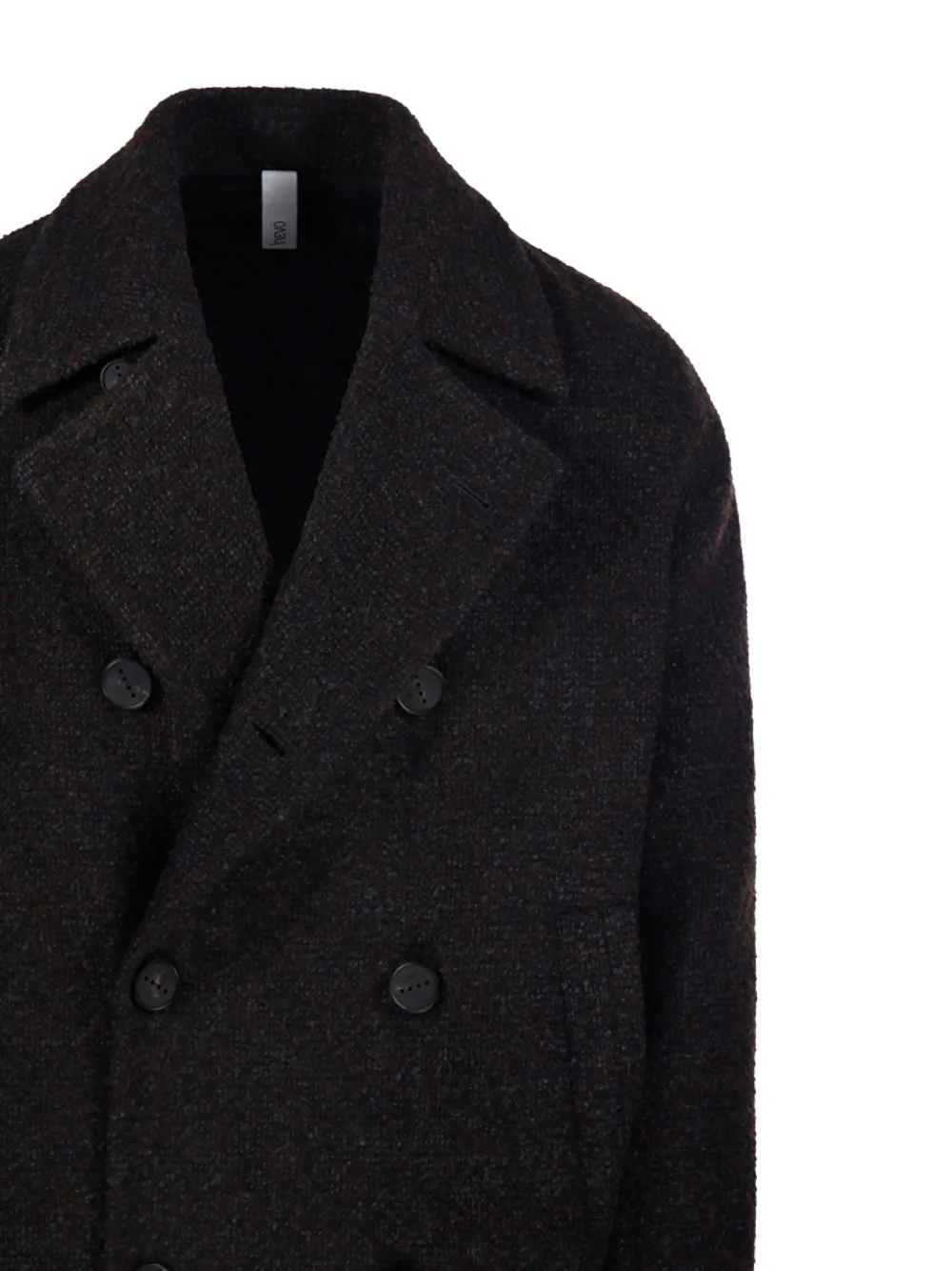 Hevo Jas met dubbele rij knopen Bruin